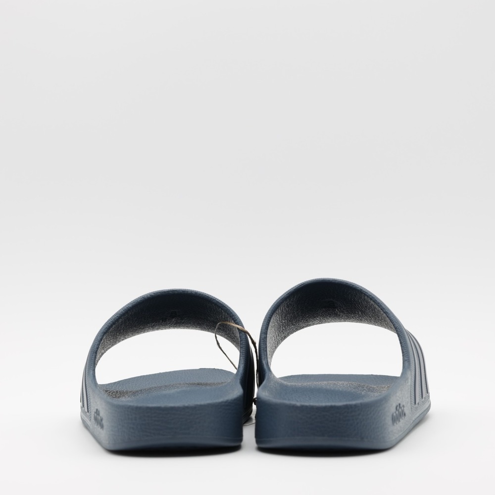 Adidas Unisex Adilette Aqua Slides Casual Slip-On Sandals Navy Blue Size M9 W10 - Picture 8 of 10